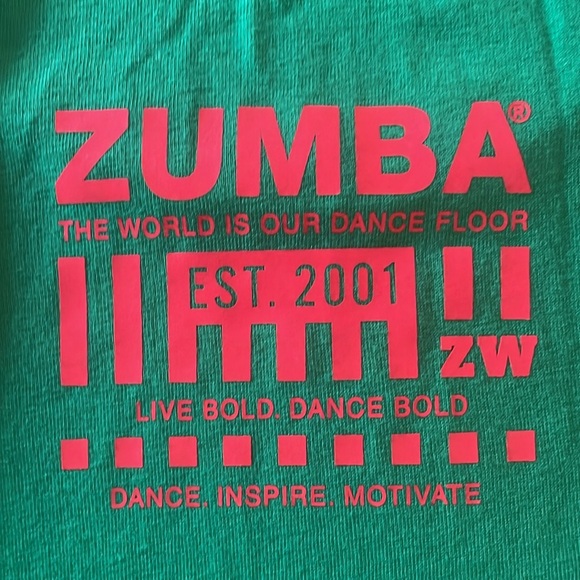 Zumba Green and Fluorescente Red “You’ve got this Mija” Tank - Picture 6 of 6